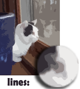 Sophie as a vector cat