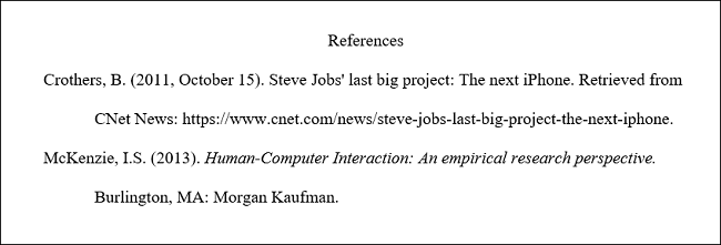 References